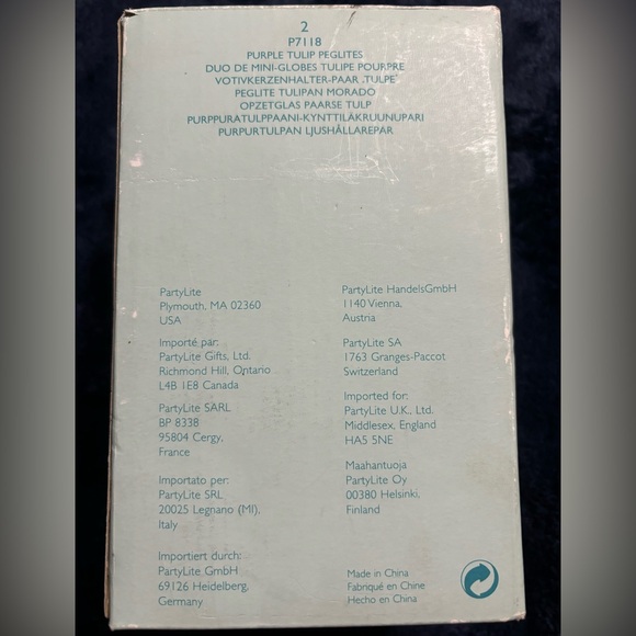 Party Lite Purple Tulip Pegutes - Picture 9 of 13